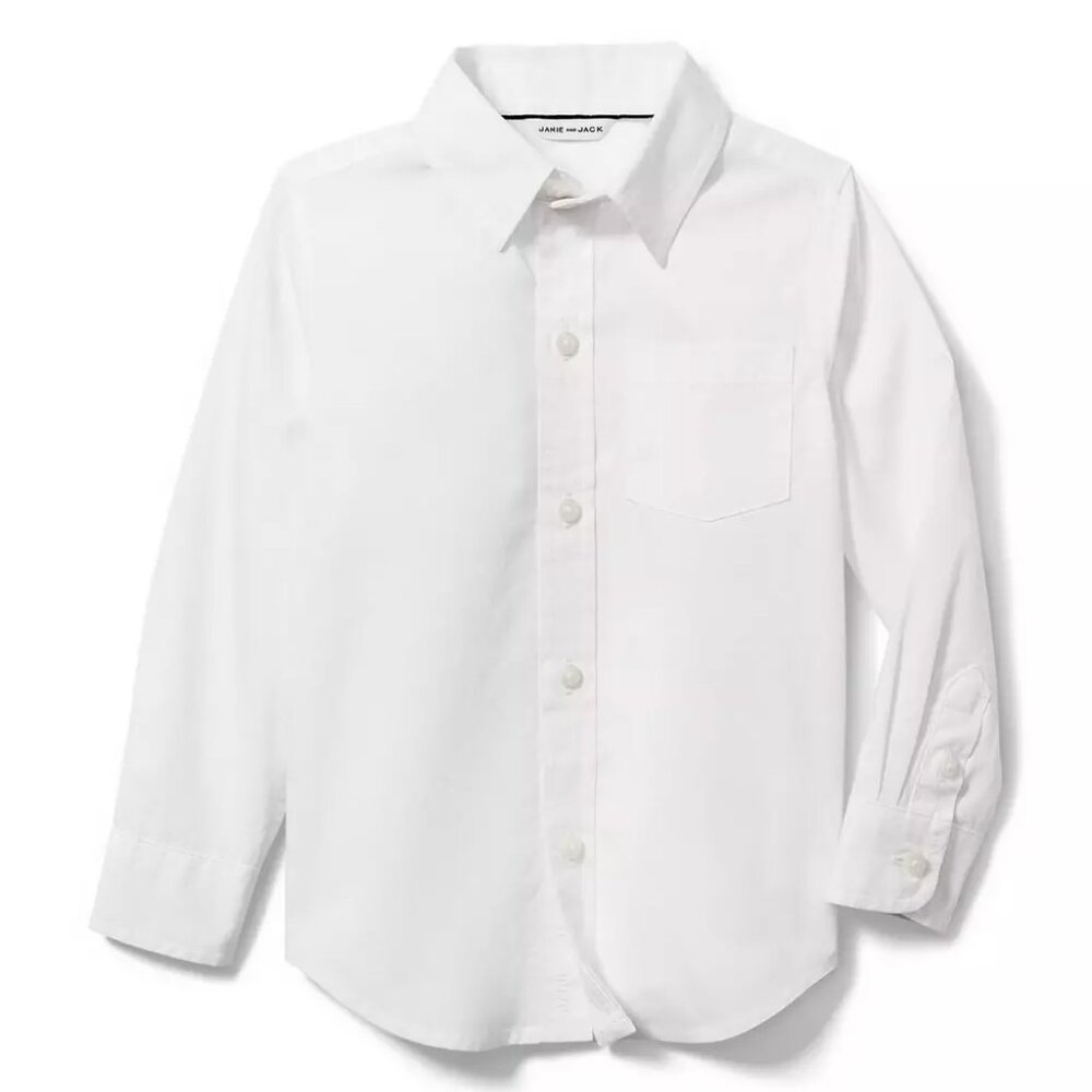 Boys Janie & Jack Cotton Button Down, Size 5